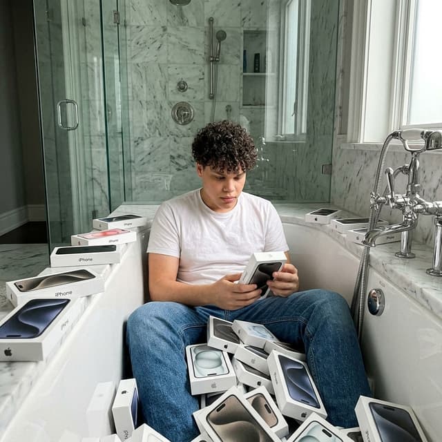 Bathtub iPhones
